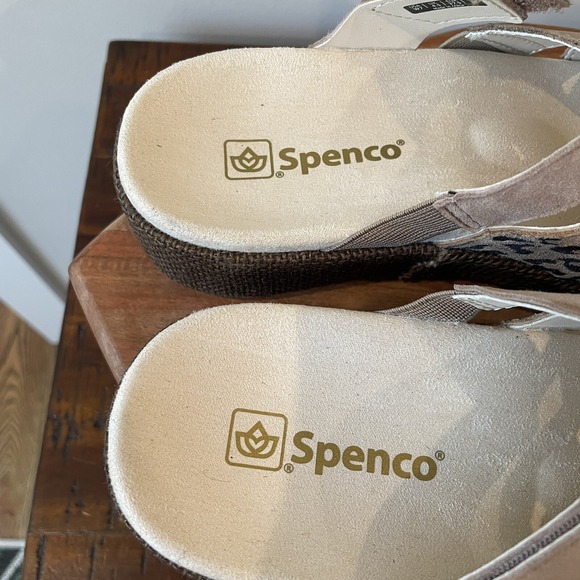 Spenco Women's‎ Comfort Orthotic Slide Sandals - Size 7 B, Beige Leopard Brown - Picture 3 of 9